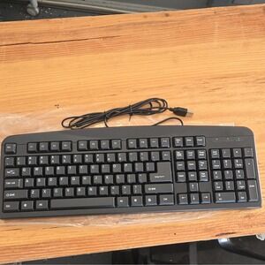 iMicro KB-US919EB Wired USB Standard Keyboard Black English QWERTY Numeric Pad